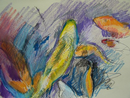 However most the drawing and painting I do of the koi 
