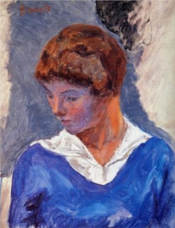 Pierre Bonnard, (French painter, 1867-1947) A Young Girl