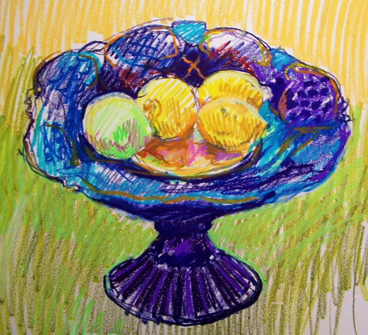compotier with lemons drawing (2)